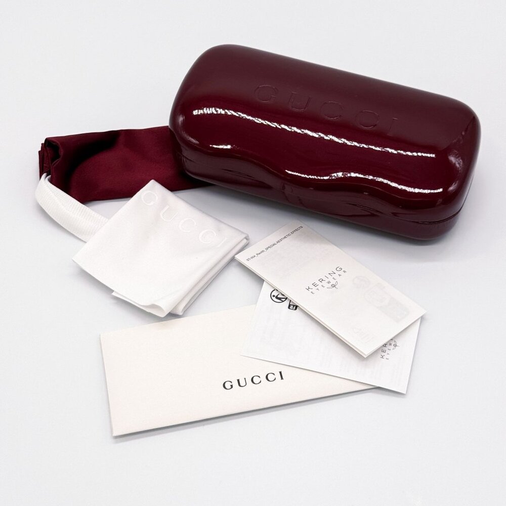NEW GUCCI SUNGLASSES HAVANA BROWN WOMEN CAT EYE EYEWEAR GUCCI GG1951S 002 - Picture 11 of 11